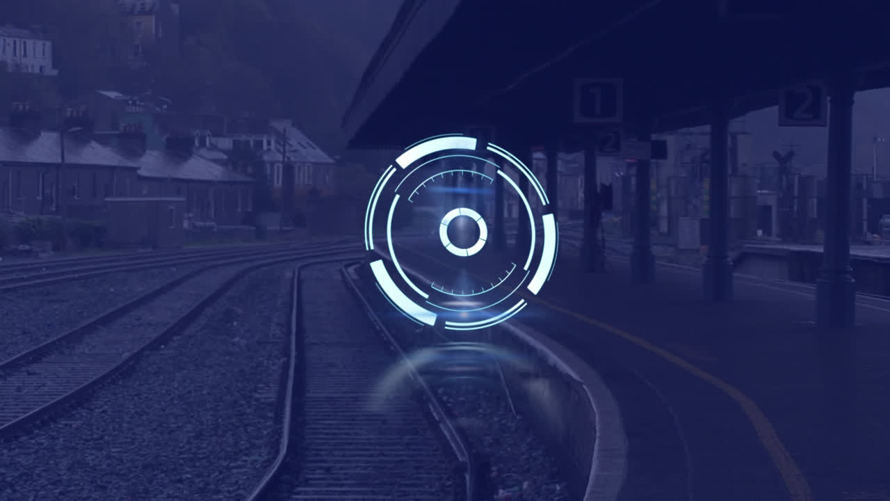 Animation of scope scanning over train platform