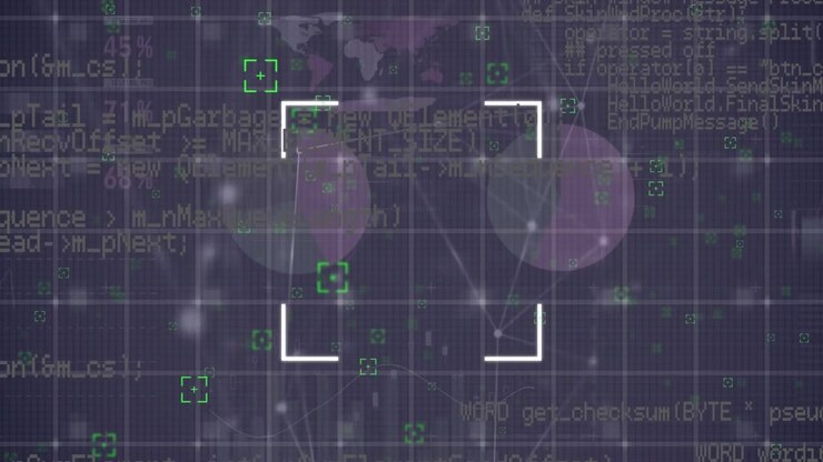 Animation of scope scanning over network of connections and statistical data processing