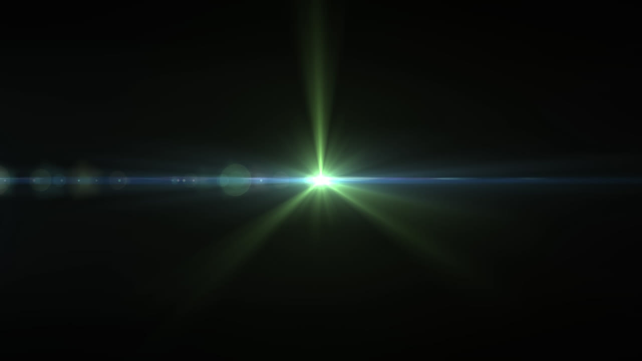 bengalas verdes paquete de cuatro con manchas brillantes de luz y bengala de lente