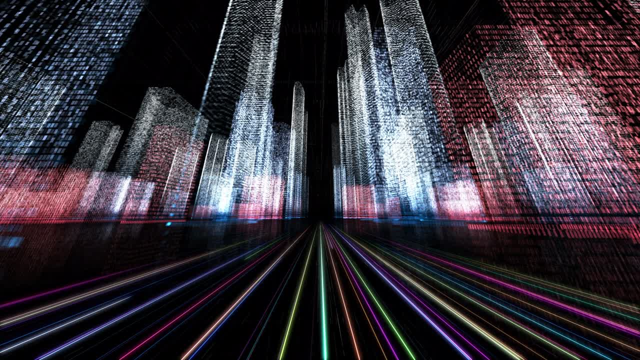 디지털 도시, 추상 기술 애니메이션