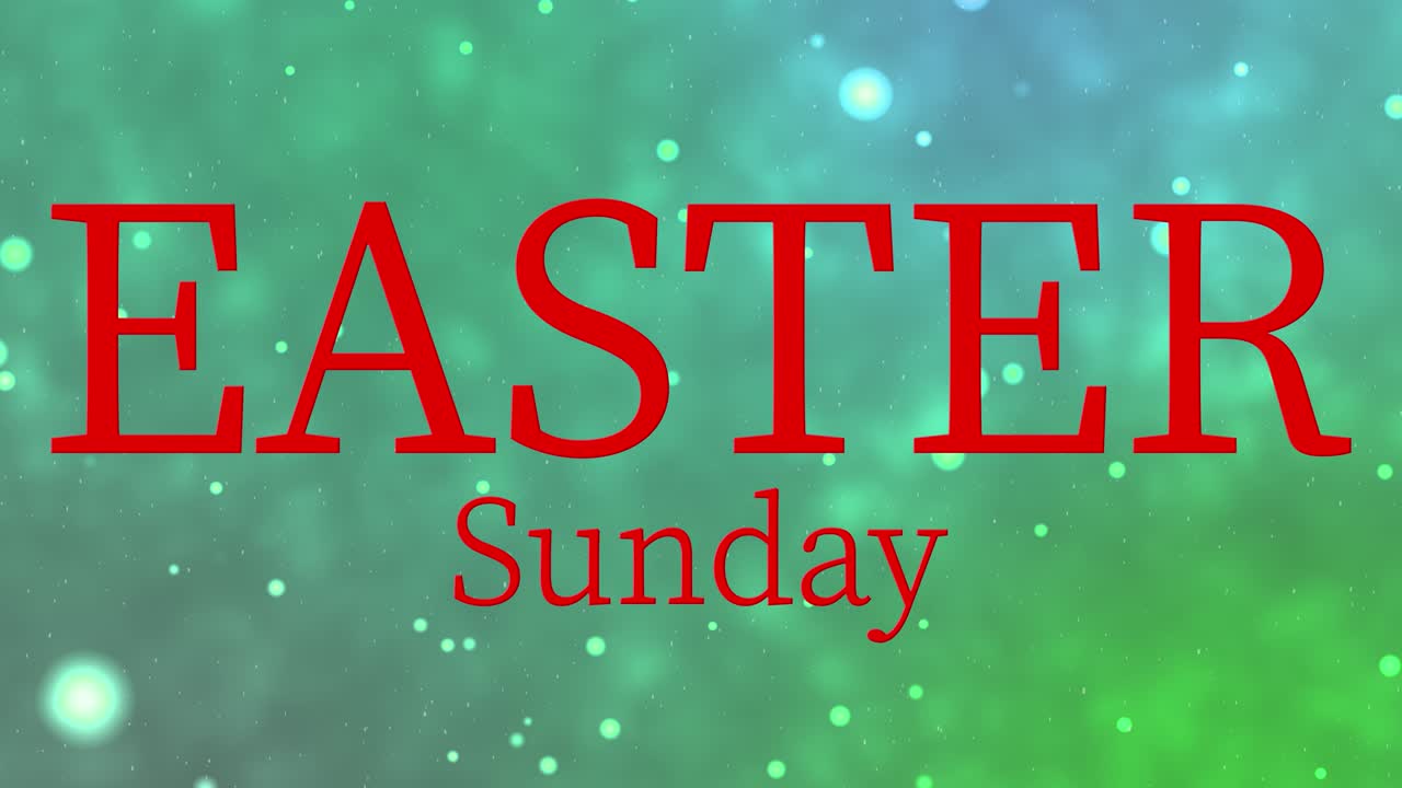 Domenica di Pasqua evento animazione testo motion graphics