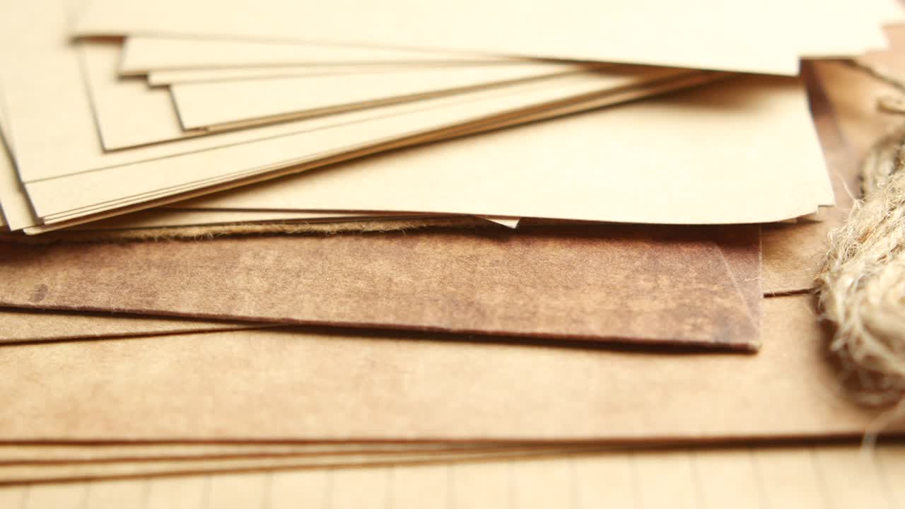 빈티지 종이 스택