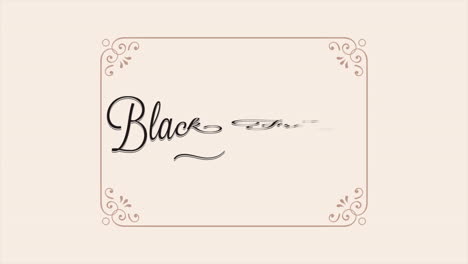 Animation-intro-text-Black-Friday-on-beige-fashion-and-minimalism-background-with-frame