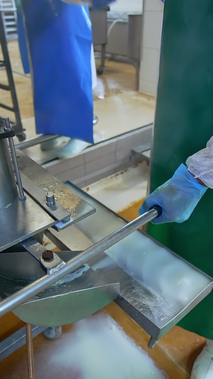 Technology commercial development. Elevator manufacturing equipment. Vertical video