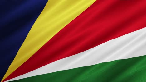 flag of seychelles waving background