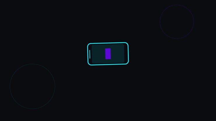 Smartphone Rotating from Vertical to Horizontal Orientation