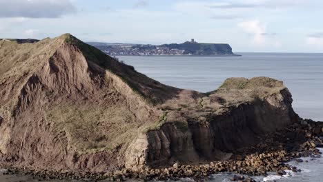 Reversing-aerial-footage-of-North-Yorkshire-coastline