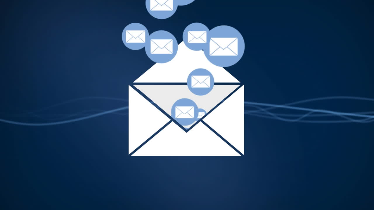 sobre lleno de mensajes