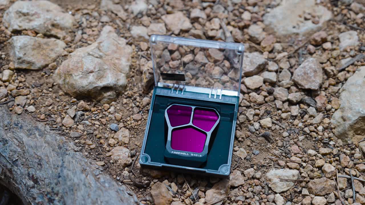 Freewell Drone Camera Filters on Rocky Ground