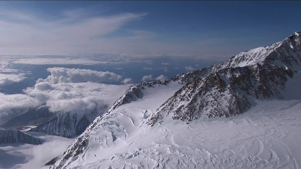 pan de cerca de la cumbre de denali
