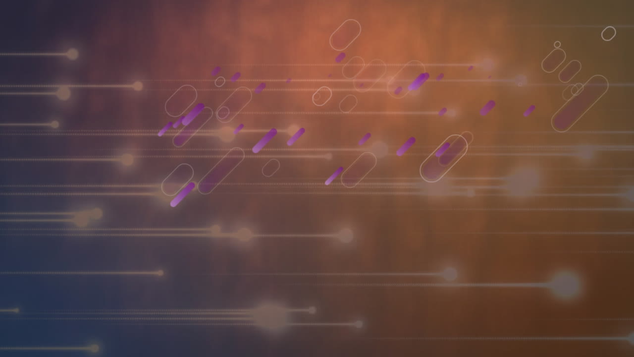 빛의 흔적 위에 모양의 애니메이션