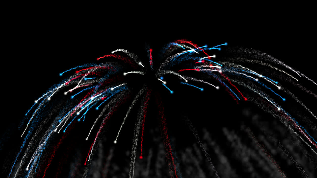 espectáculo de fuegos artificiales patrióticos