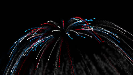 patriotic fireworks display