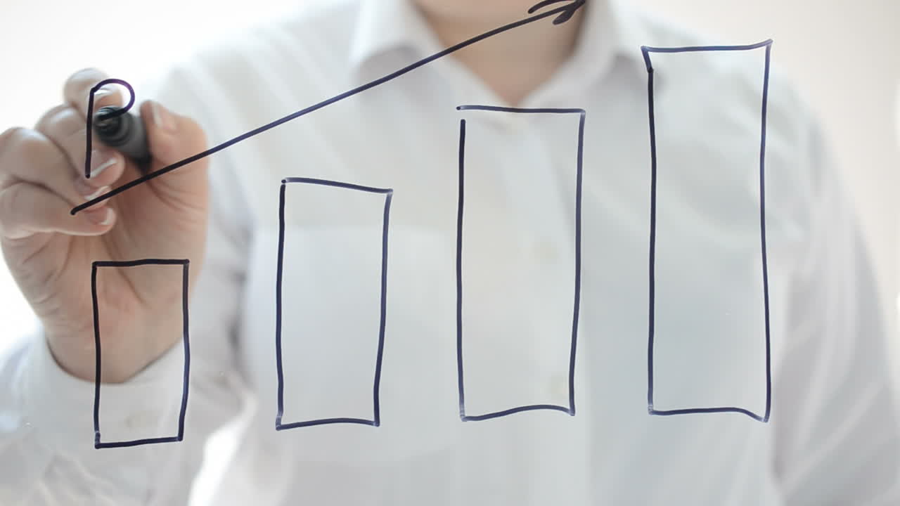 We draw business of graphics. We draw a marker