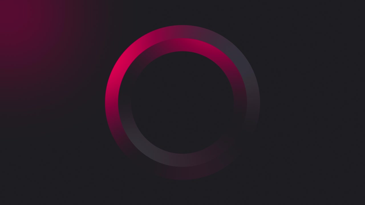 Abstract Loading Circle Animation on Dark Background