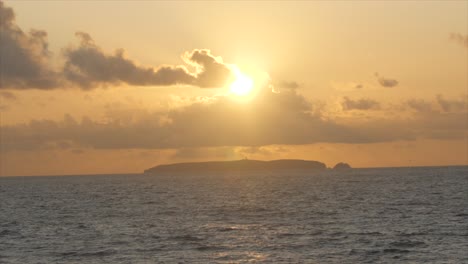 sunset view on berlenga island in portugal