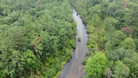 Michigan-Lake-County-Baldwin-Michigan-Drohne-Luftaufnahmen-Des-Flusses