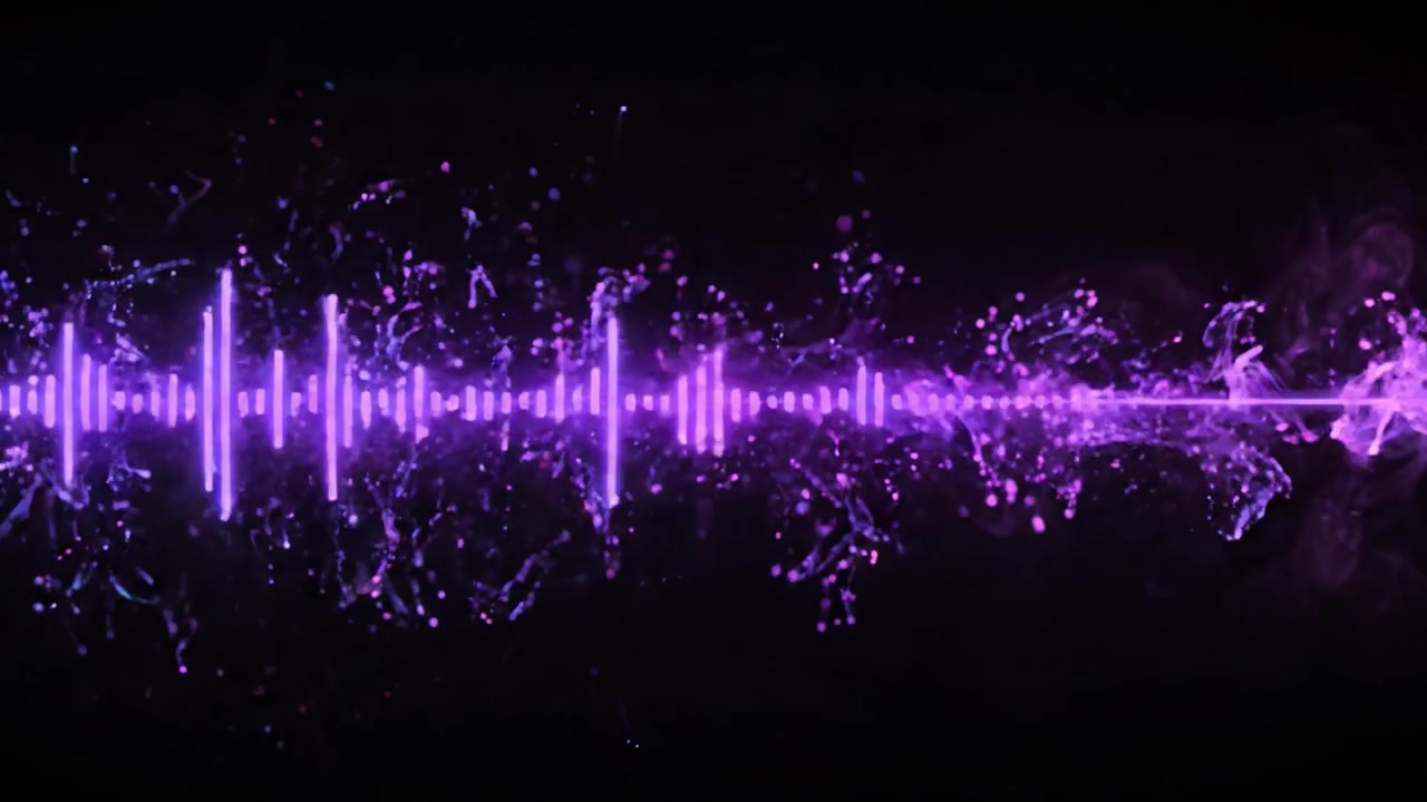 Visual Representation of Sound Waves in Vibrant Colors: A Dynamic Audio Spectrum Showcasing the Contrast Between Two Distinct Environments in a Stunning Display