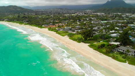 Antenne-Des-Drachenboarders-In-Der-Bucht-Von-Kailua