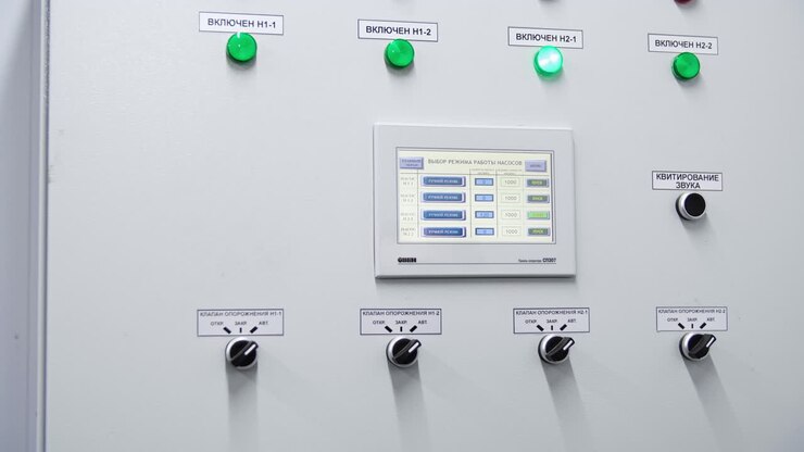 Industrial Control Panel with Operator