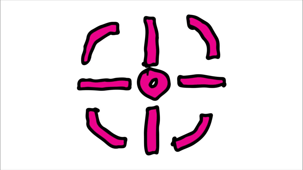 Kids drawing White Background with theme of gun focus