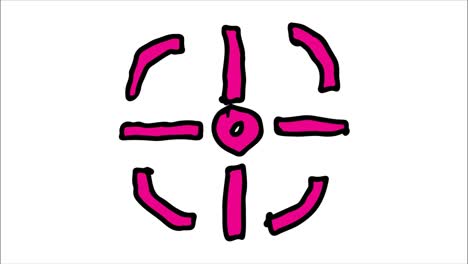 kids drawing white background with theme of gun focus
