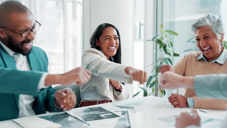 a diverse business team celebrating success and collaboration