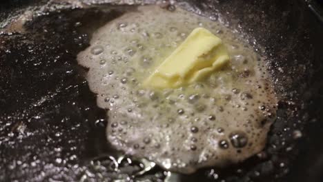 cook the butter in the frying pan