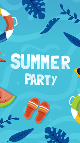 summer party invitation