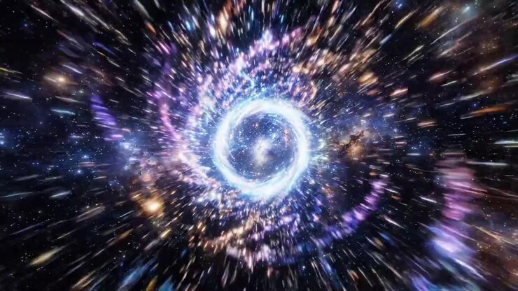 A Journey Through the Cosmic Spiral: Experience the Vibrant Colors and Energies of the Universe as You Zoom into a Stunning Galaxy Formation