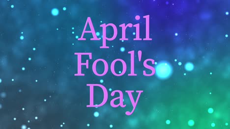 4월의 어리석은 영어 메시지 텍스트 애니메이션 모션 그래픽