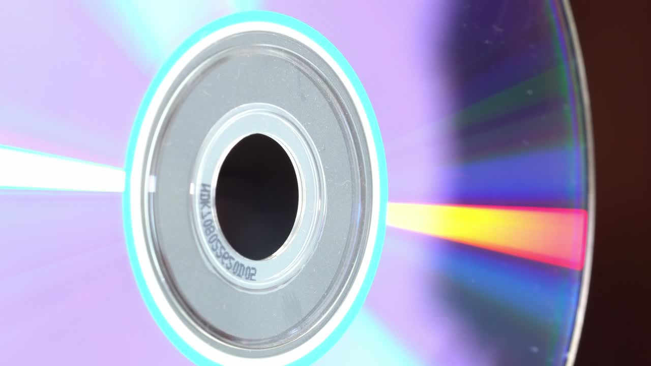 Macro Of Compact Disc (CD) - Digital Optical Disc Data Storage