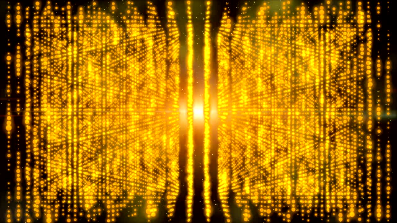 애니메이션 모션 배경, 반이는 입자 오렌지 배경