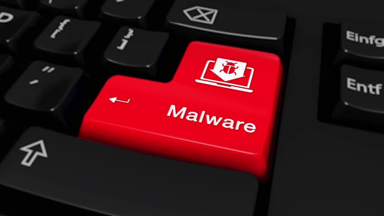 Malware Key on a Keyboard