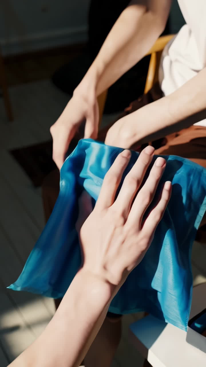 Applying Ice Pack to Knee Injury