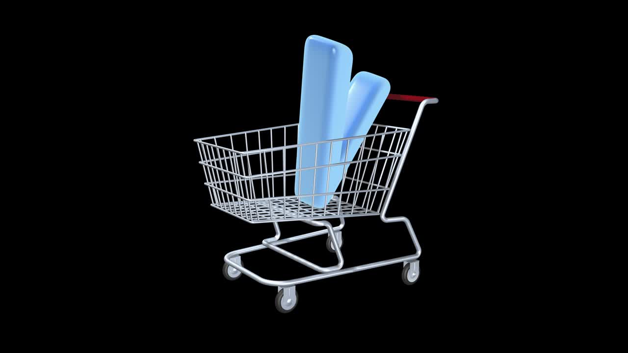 el concepto de comprar o vender una marca de elección o prueba. el símbolo de la marca está en la canasta de alimentos. industria de negocios y comercio. marque la casilla para confirmar el voto o la confirmación de la prueba.