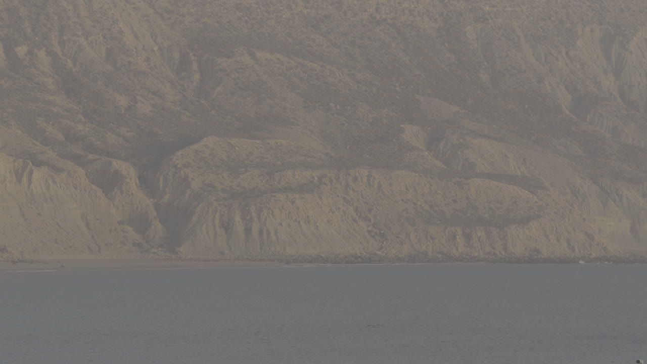 Coastal View with Cliffs and Fog