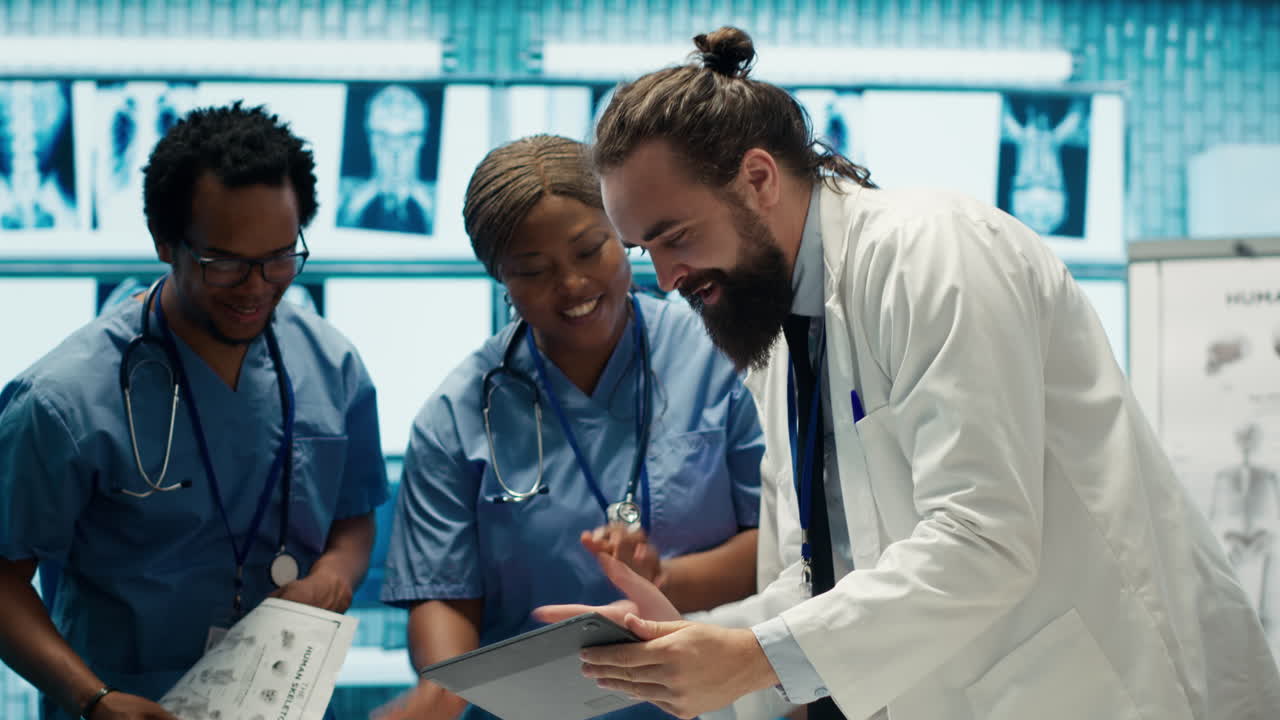 Healthcare Team Collaborating in a Medical Office