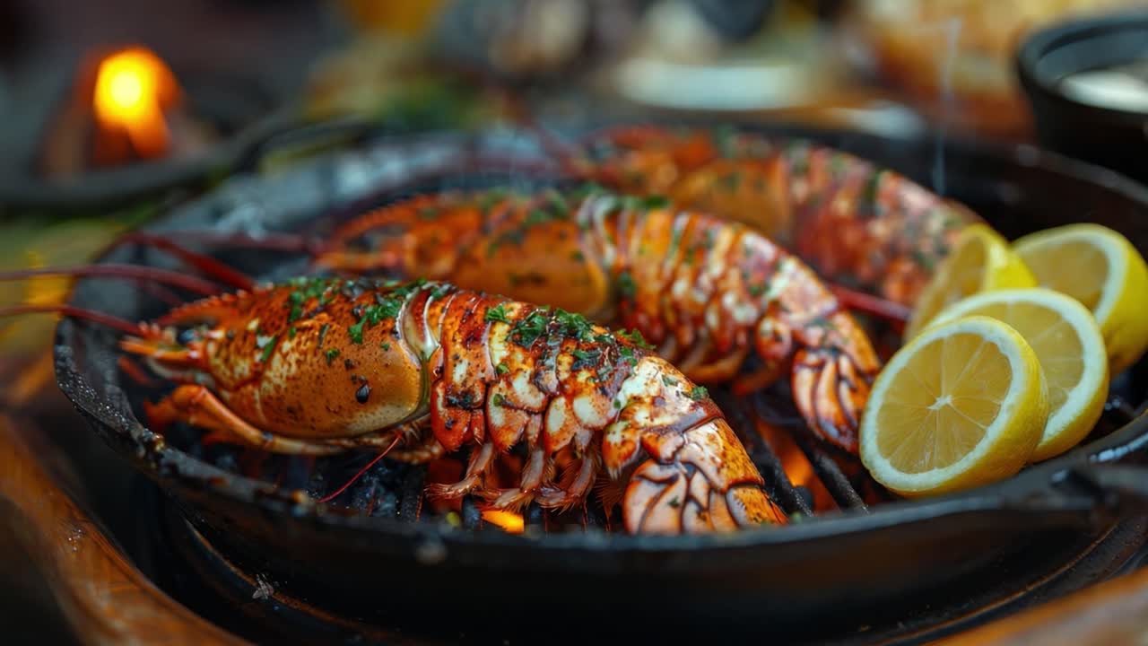 Grilled Lobster with Lemon
