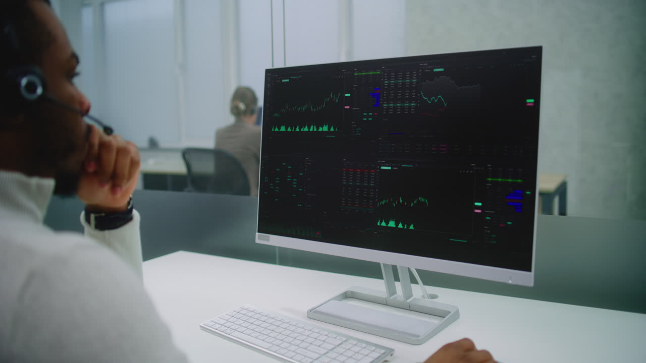 Stock Market Analyst at Work