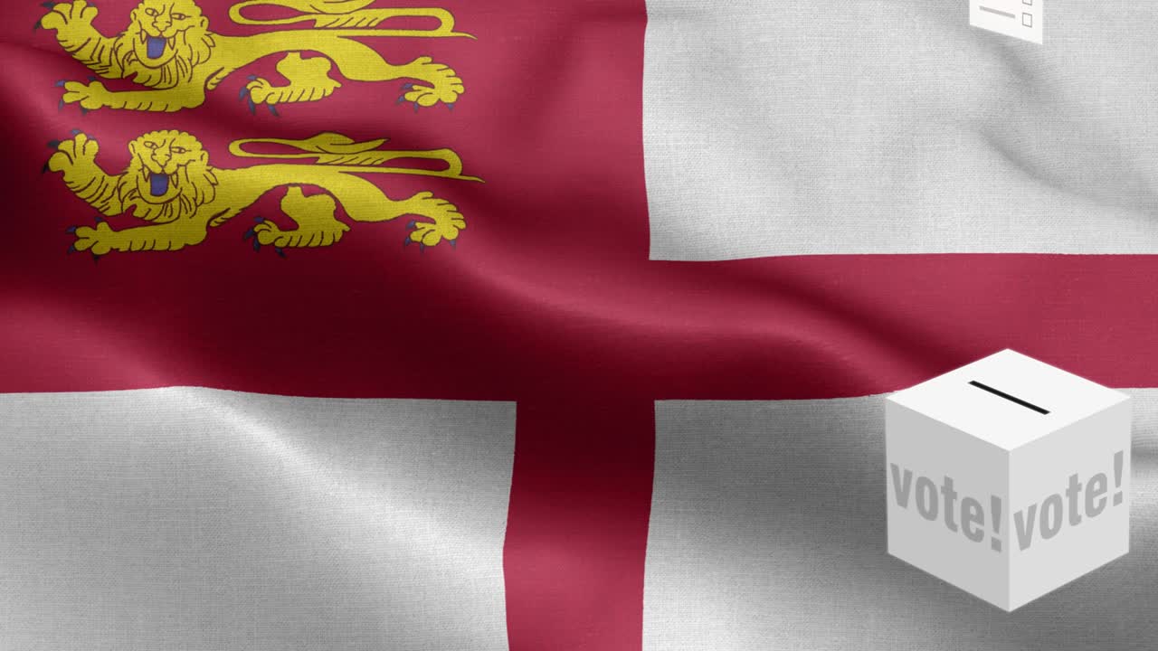 사크 선택을 위해 투표용지가 상자에 날아갑니다. 발 앞에 있는 투표용지. 선거. 투표. 사크의 발. 사크 발의 높은 세부 사항. 국가 발 사크 파동 패턴. 루프 가능한 요소.