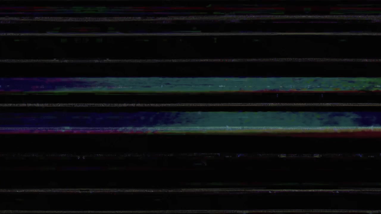 Sfondo con glitch digitale astratto e linee orizzontali statiche