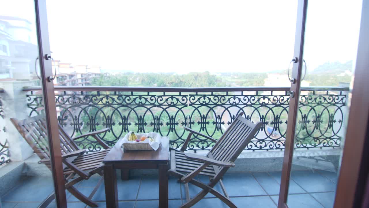 A beautiful view from the balcony.