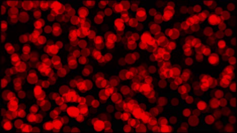 animación de círculos parpadeantes rojos escarlata bokeh