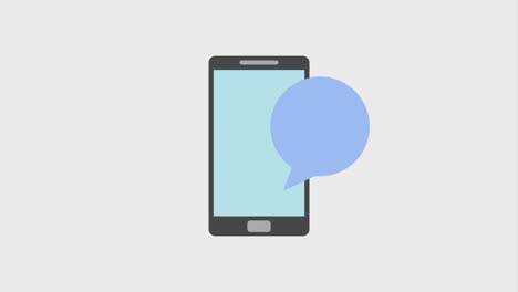personas con teléfonos inteligentes en la burbuja del habla