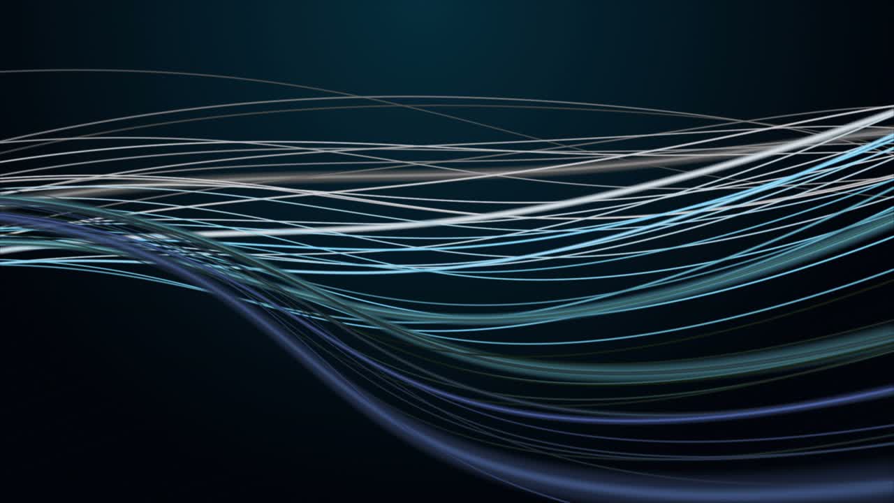 느린 동작에서 줄무 파동 객체와 환상적인 애니메이션, 4096x2304 루프 4k