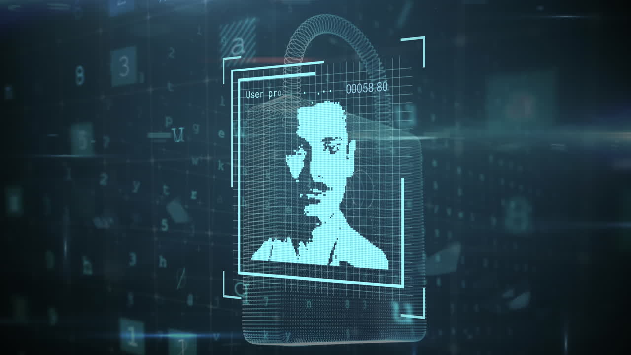 animación del cerrojo y procesamiento de datos de seguridad en línea