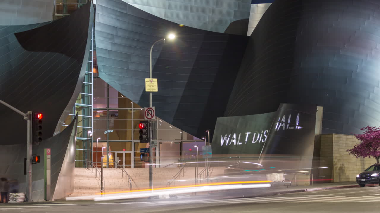 Traffic Flow in front of Concert Hall in Los Angeles