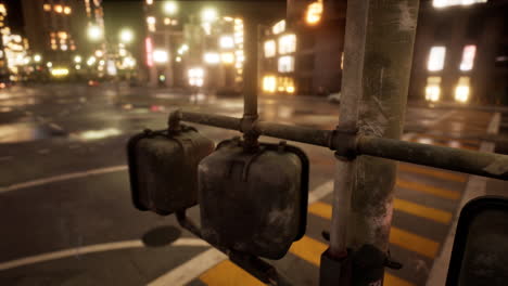 beautiful hyperlapse timelapse of night miami city traffic