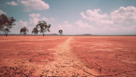 tierra seca sin agua